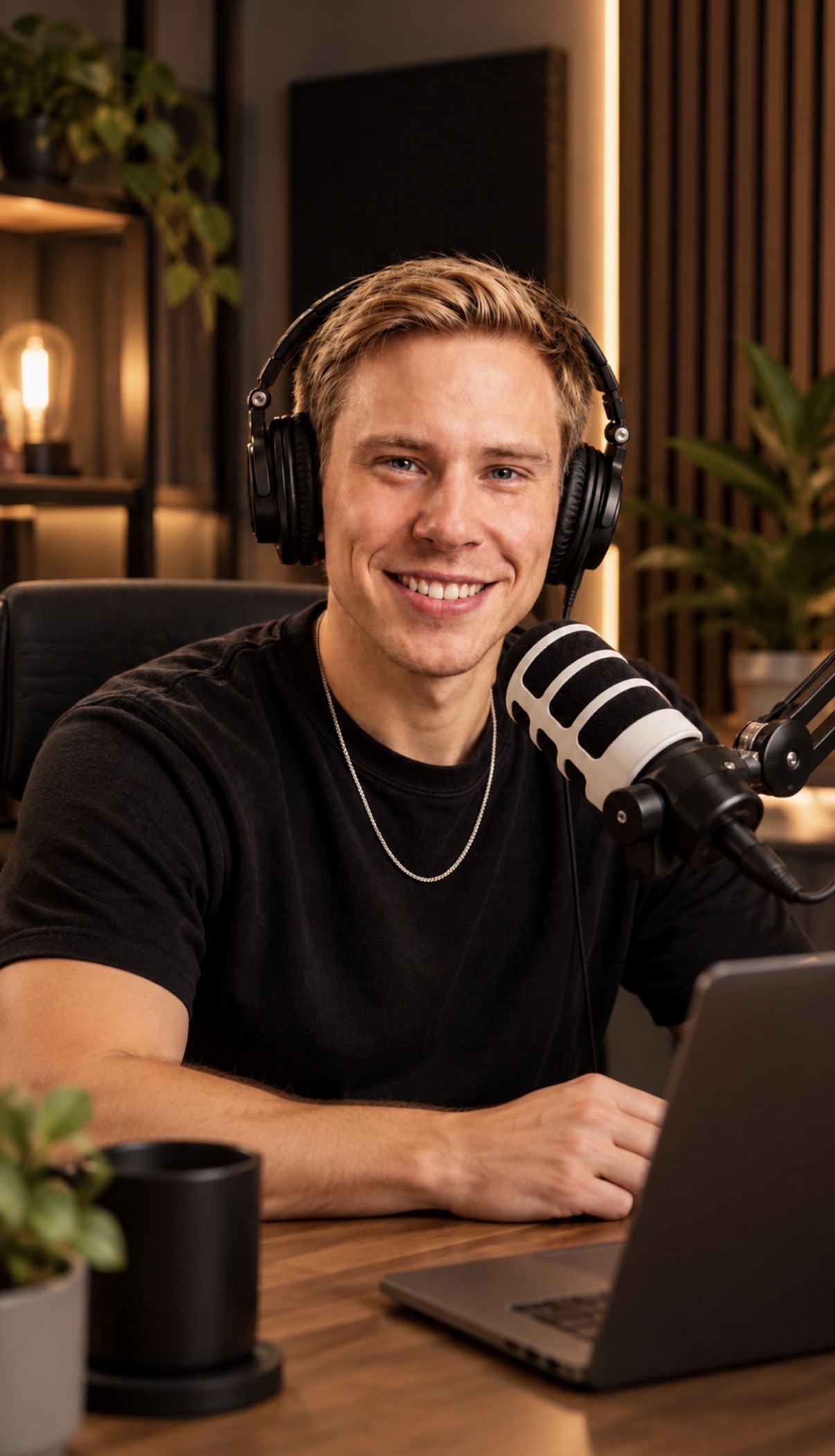 Daniel Julian im Podcast Studio